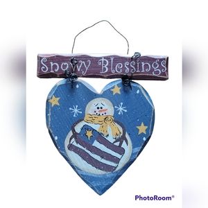 Snowman heart plague